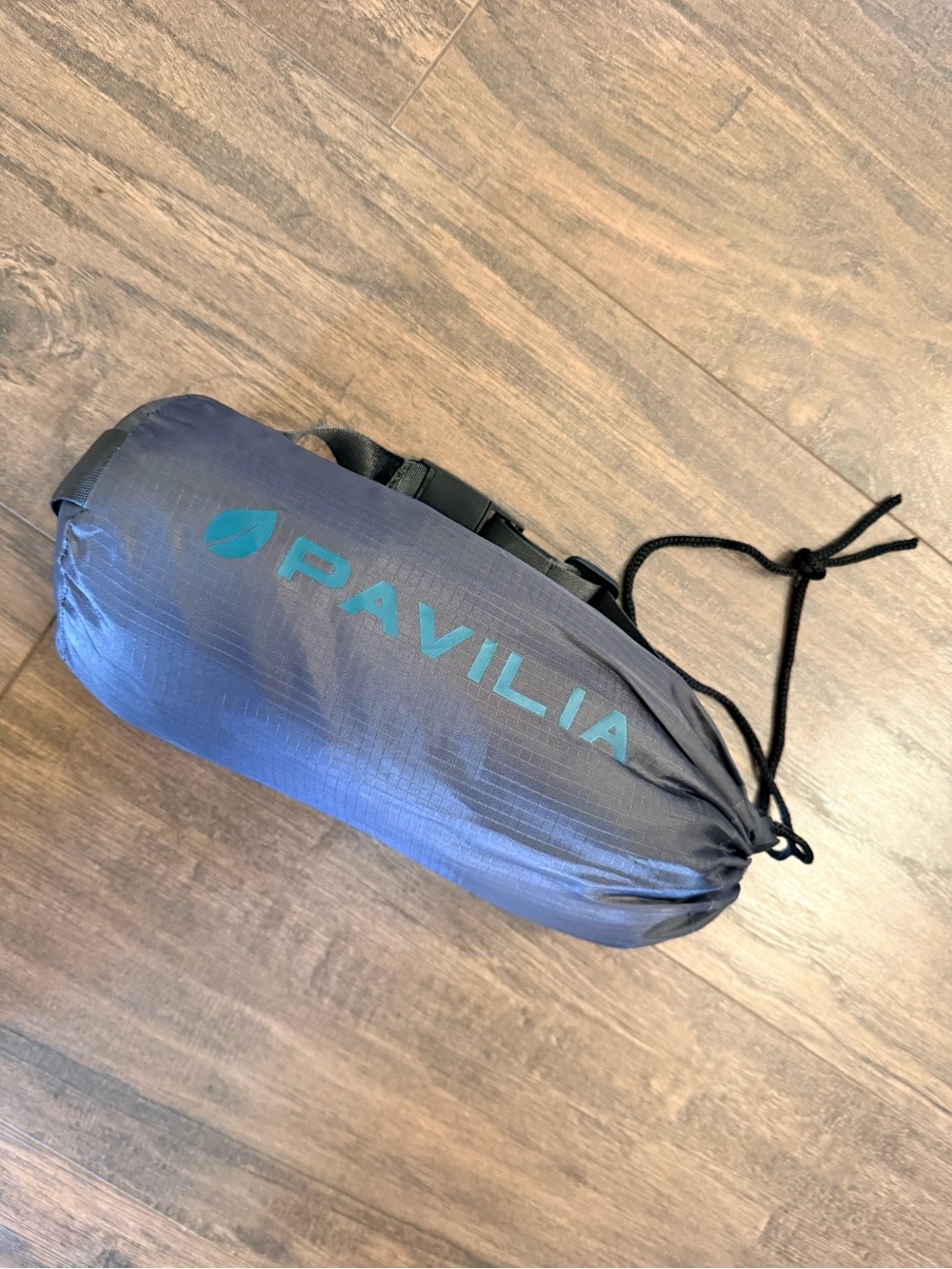 PAVILIA Packable Travel Blanket in Dark Gray